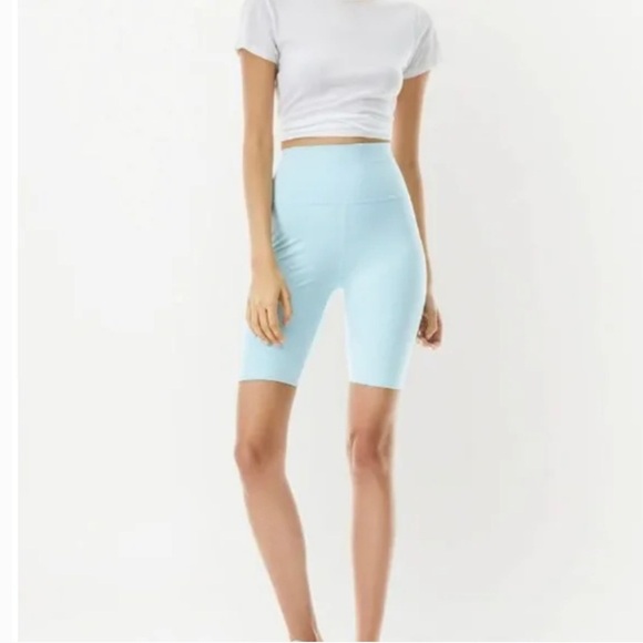 Alice+Olivia high-waisted Blue biker‎ shorts Size XS - Picture 1 of 6